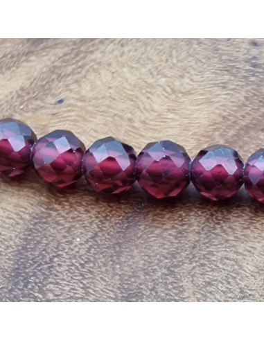 Granat Armband 3mm facettiert