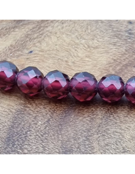 Granat Armband 3mm facettiert