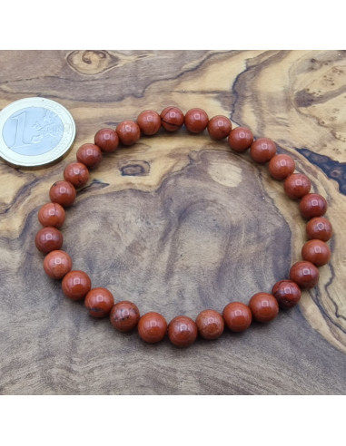 Roter Jaspis Armband 6mm