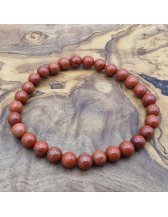 Roter Jaspis Armband 6mm