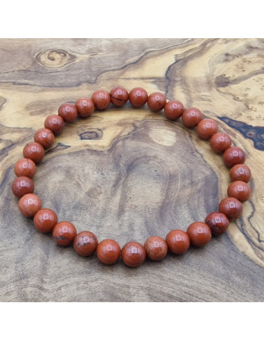 Roter Jaspis Armband 6mm