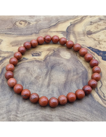 Roter Jaspis Armband 6mm