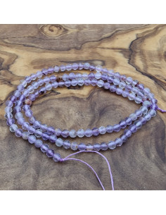 Purple Phantomquarzkette (Amethyst) facettiert 3mm 2