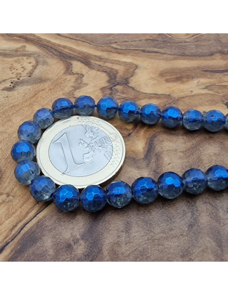 AquaAurakette facettiert 6mm