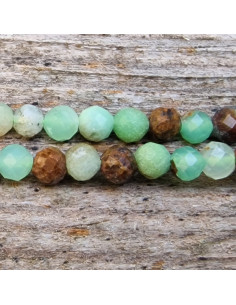 Chrysopras Kette facettiert 3mm