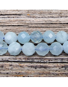 Aquamarinkette facettiert 6mm