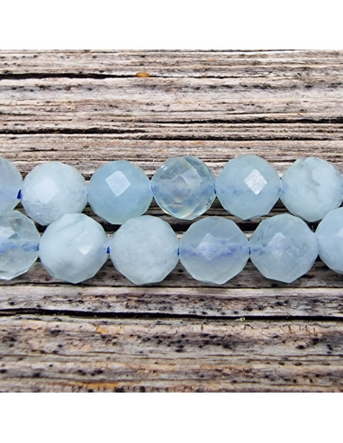 Aquamarinkette facettiert 6mm