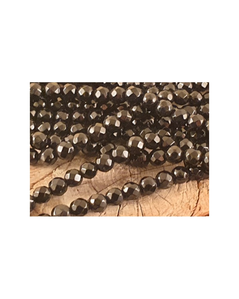 Onyxkette facettiert 4mm