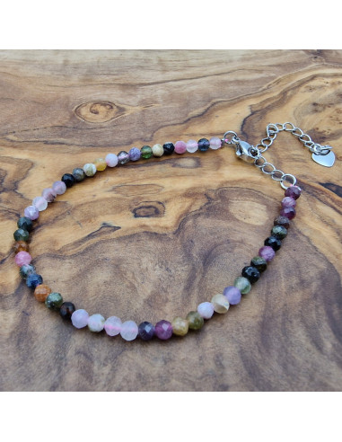 Turmalin 3mm/17-22cm Armband facettiert