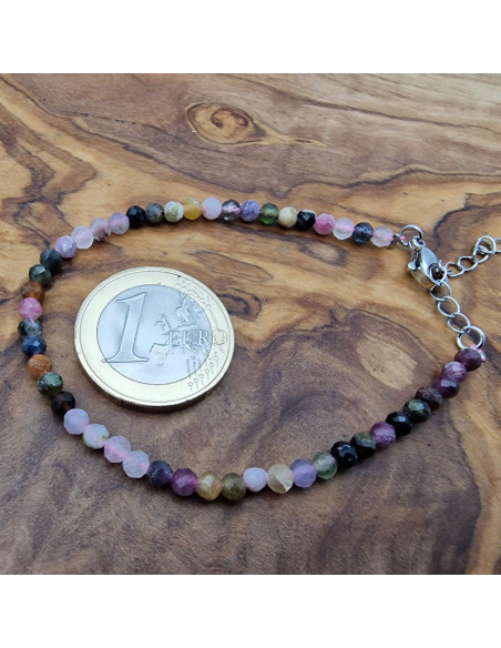Turmalin 3mm/17-22cm Armband facettiert