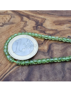 Olivinkette (Peridot) facettiert 3x3mm 2