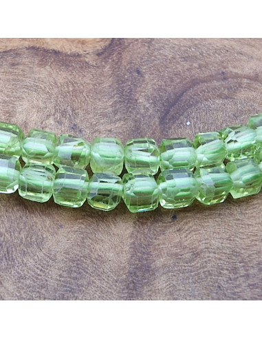 Olivinkette (Peridot) facettiert 3x3mm