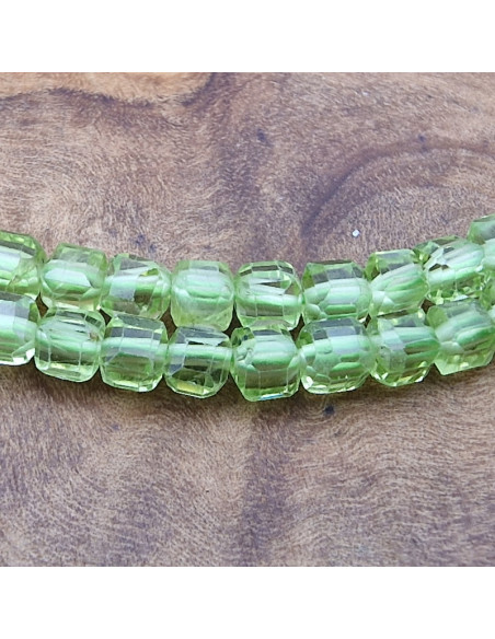 Olivinkette (Peridot) facettiert 3x3mm