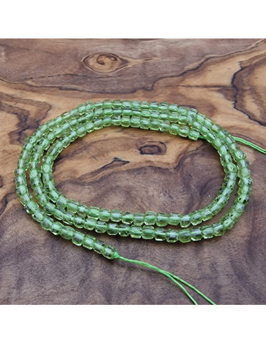 Olivinkette (Peridot) facettiert 3x3mm