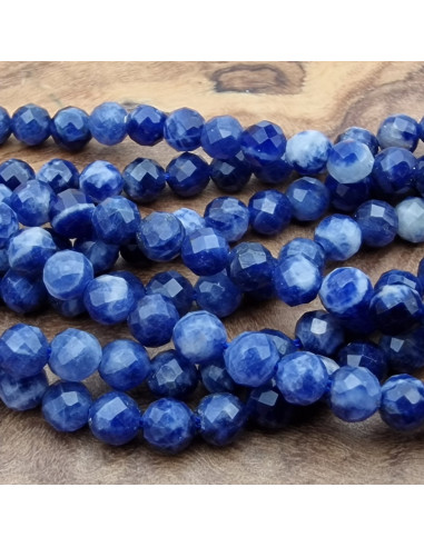 Sodalithkette facettiert 3mm