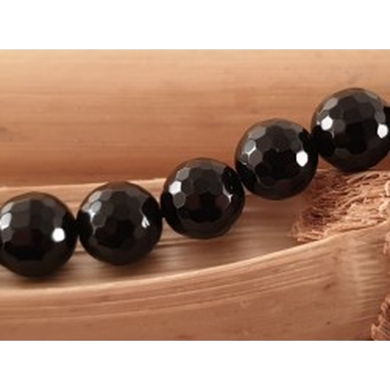 Onyxkette facettiert 8mm