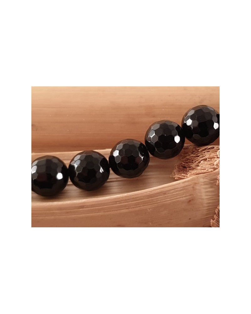 Onyxkette facettiert 8mm
