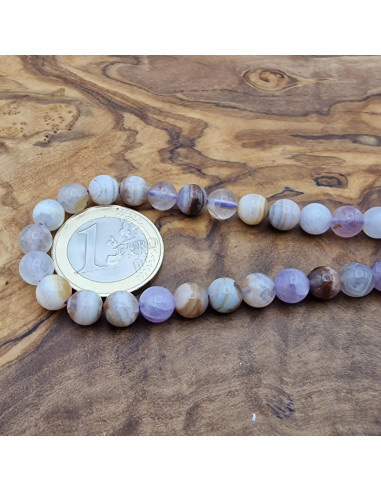 Amethyst Achatkette 6mm
