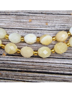 Calcitkette 6x8mm facettiert