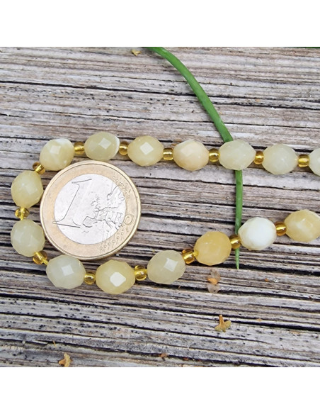 Calcitkette 6x8mm facettiert