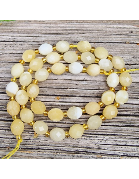 Calcitkette 6x8mm facettiert
