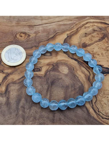 blauer Topas 8mm Armband