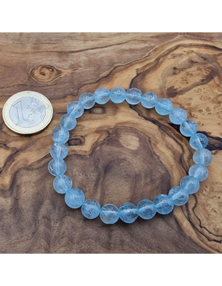 blauer Topas 8mm Armband