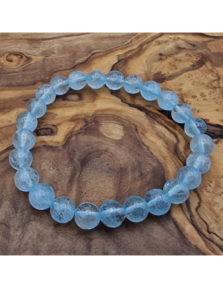 blauer Topas 8mm Armband