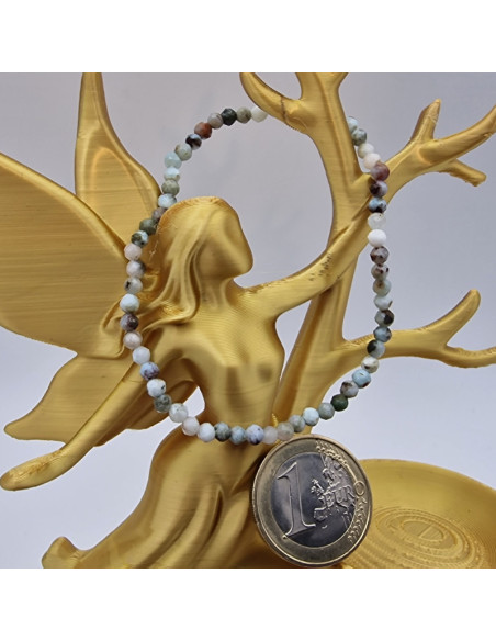 Larimar 3mm Armband facettiert