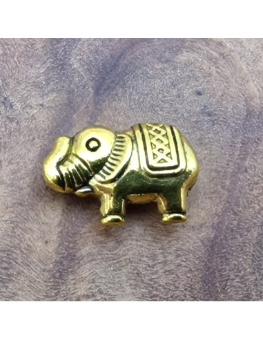 Zwischenteil Elefant, Metall Antik Gold