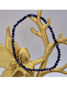 Sodalith 3mm Armband facettiert