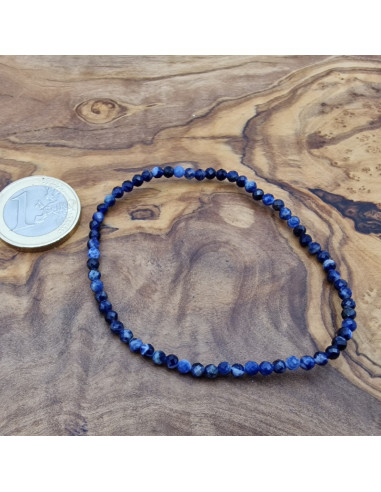 Sodalith 3mm Armband facettiert