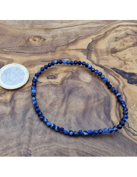 Sodalith 3mm Armband facettiert