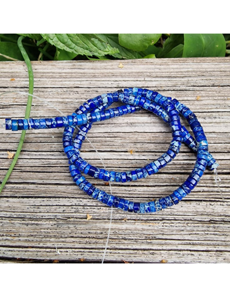 Imperial Jaspis Kette 4x2mm