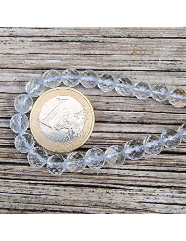 Bergkristallkette facettiert 6mm