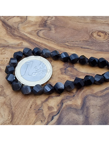 Goldobsidiankette facettiert 6mm twist