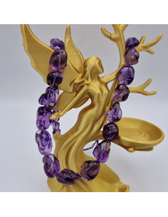 Amethystkette A+ Topqualität 7-15mm