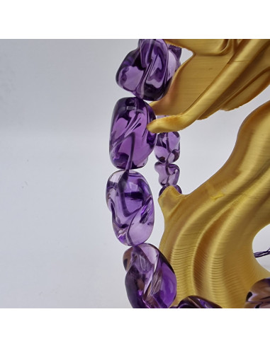 Amethystkette A+ Topqualität 7-15mm
