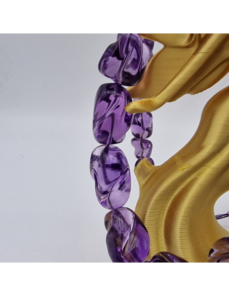 Amethystkette A+ Topqualität 7-15mm