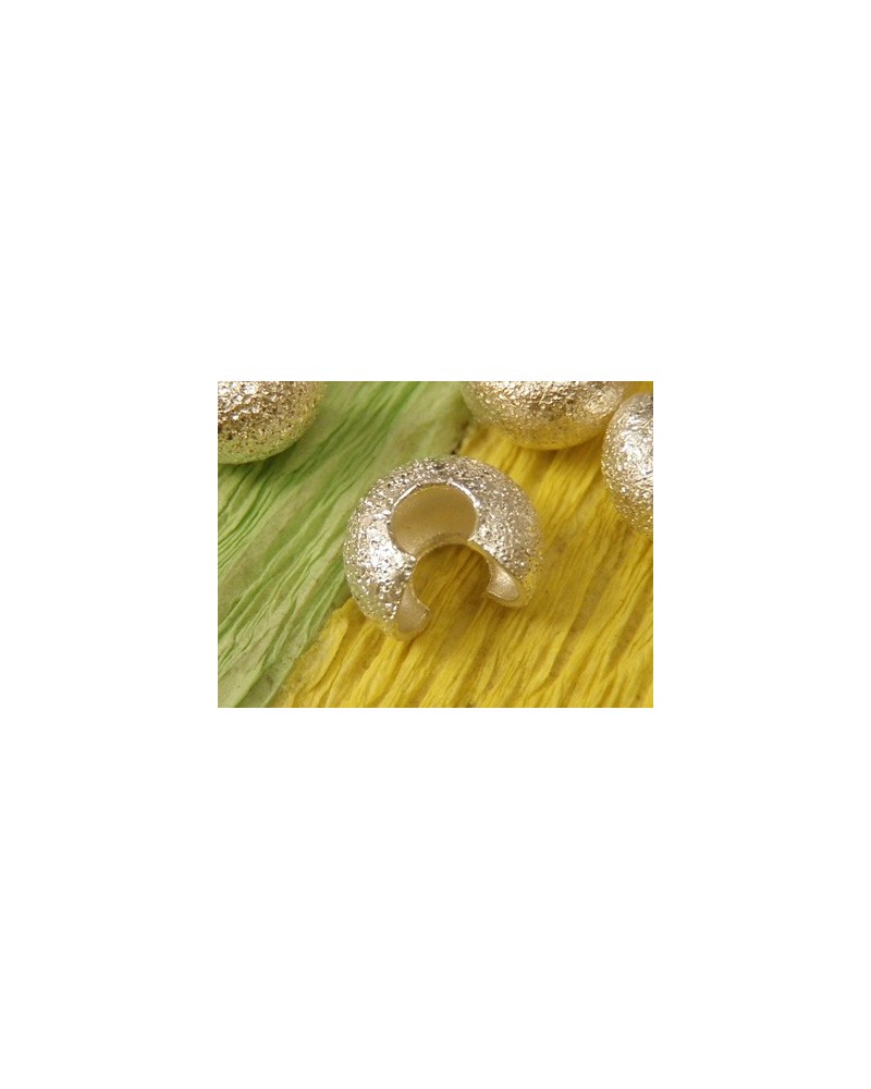 Kaschierkalotte 5mm, versilbert, 10 Stk