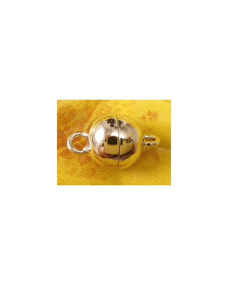 Magnetschliesse 8mm rhodiniert, geschlossen