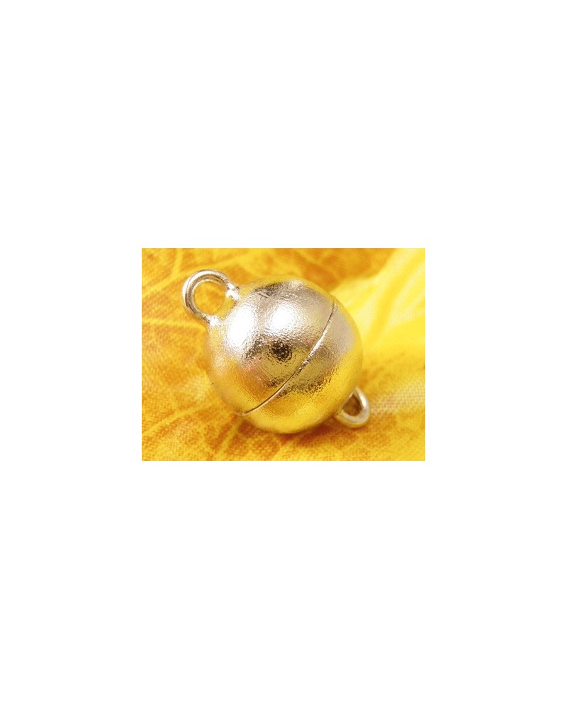 Magnetschliesse 12mm rhodiniert,matt, geschlossen