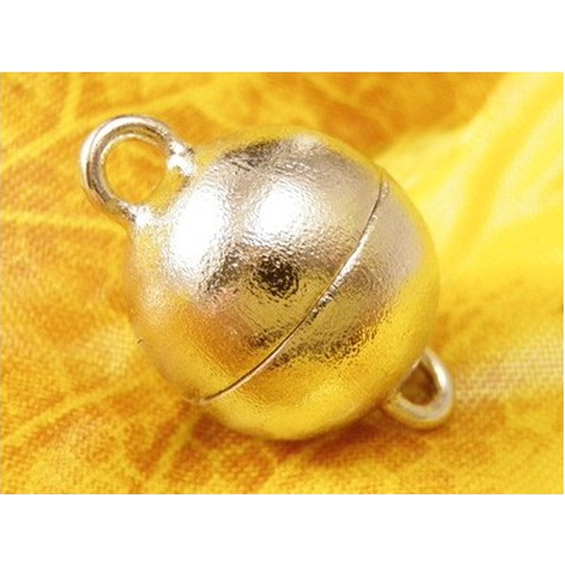 Magnetschliesse 12mm rhodiniert,matt, geschlossen