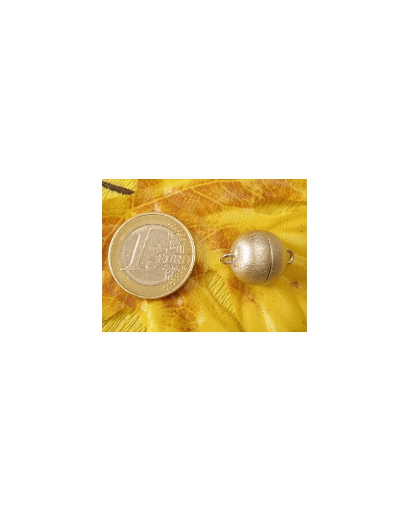 Magnetschliesse 14mm rhodiniert,matt, geschlossen