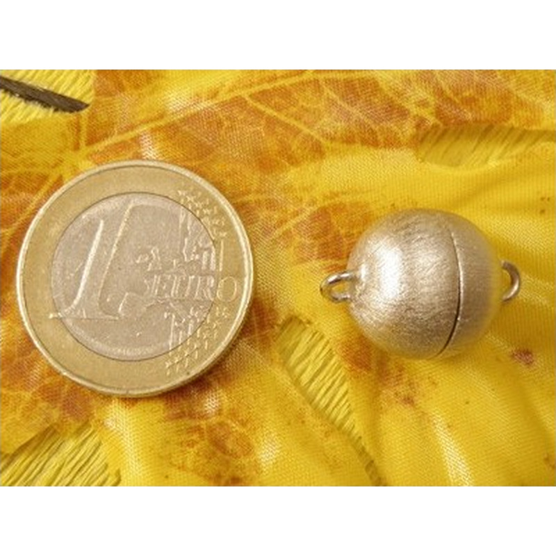 Magnetschliesse 14mm rhodiniert,matt, geschlossen