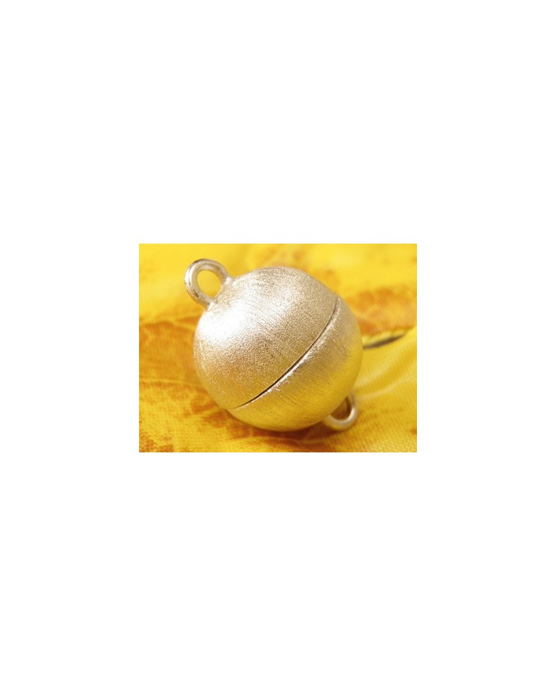 Magnetschliesse 14mm rhodiniert,matt, geschlossen