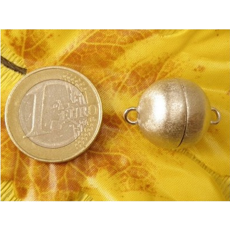 Magnetschliesse 16mm rhodiniert,matt, geschlossen