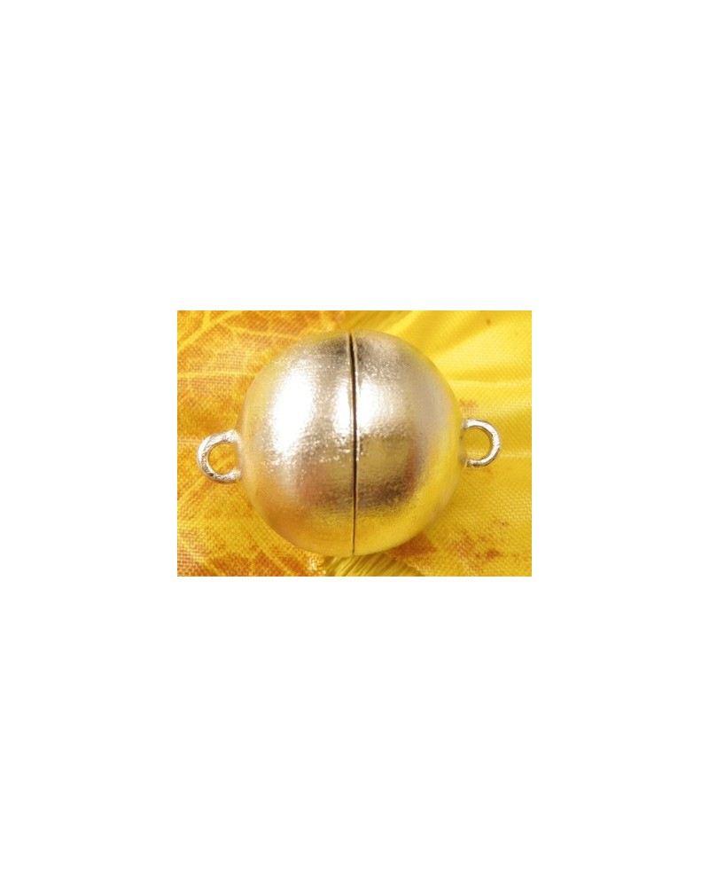 Magnetschliesse 18mm rhodiniert,matt, geschlossen