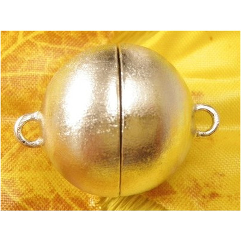Magnetschliesse 18mm rhodiniert,matt, geschlossen