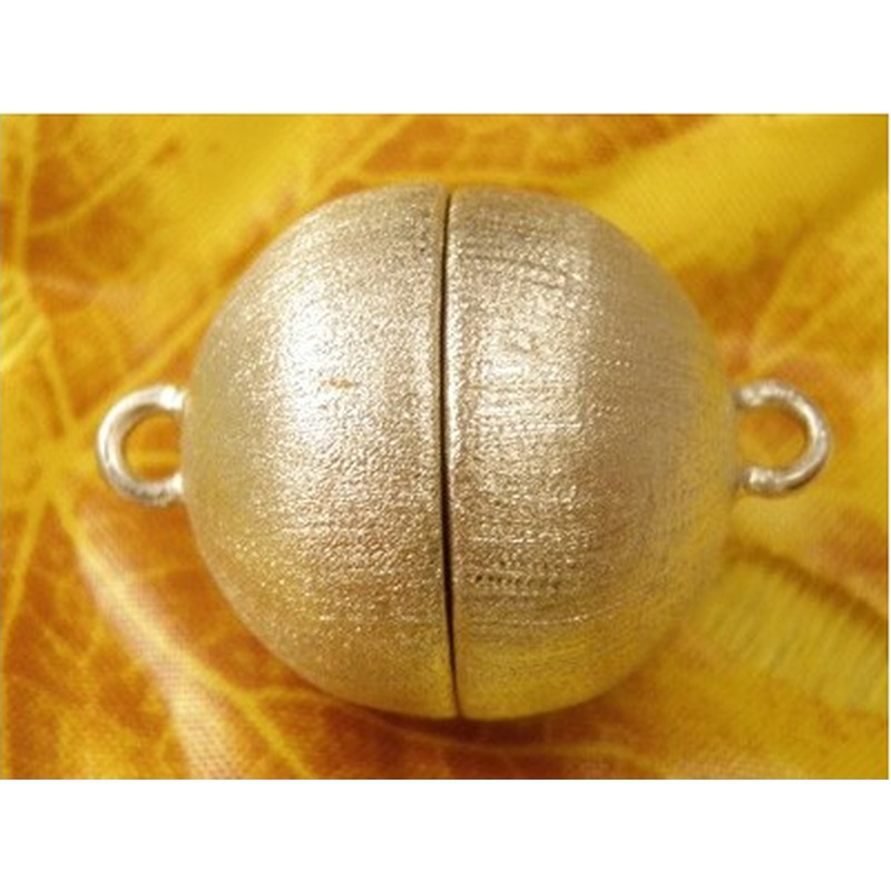 Magnetschliesse 20mm rhodiniert,matt, geschlossen